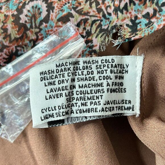 Walter Baker Carol Top Verona Sleeveless Brown/Pink W53240 Women's Small NWT - Picture 7 of 9